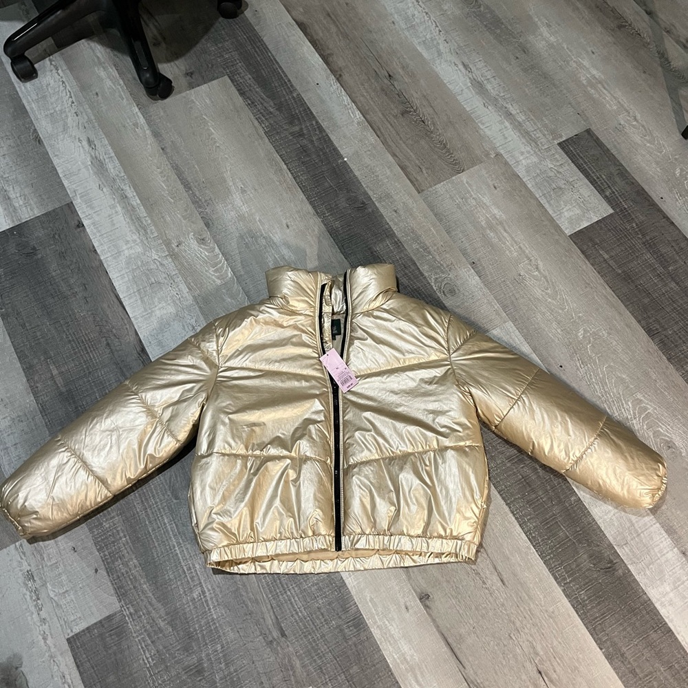 GOLD PUFFER JACKET - TARGET - SIZE XL